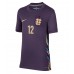 Camiseta Inglaterra Kieran Trippier #12 Visitante Equipación para mujer Eurocopa 2024 manga corta